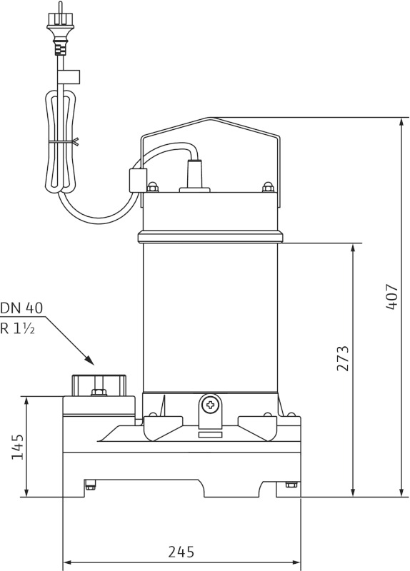 Насос Wilo-Drain TS40/10 1-230-50-2-10M KA.