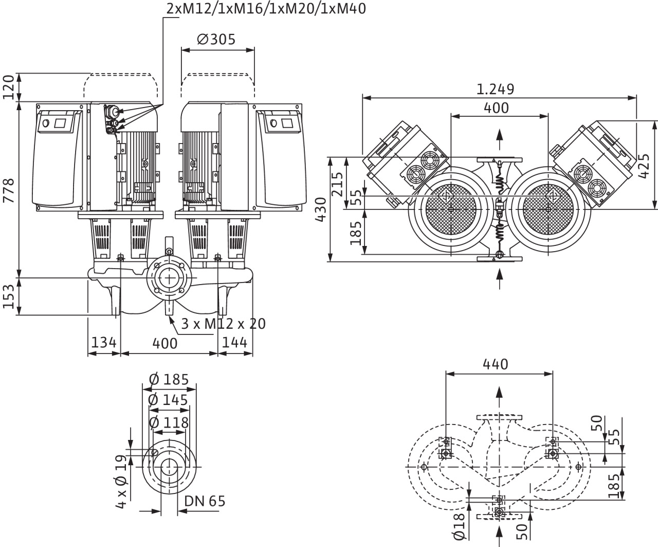 Насос Wilo DL-E65/170-11/2