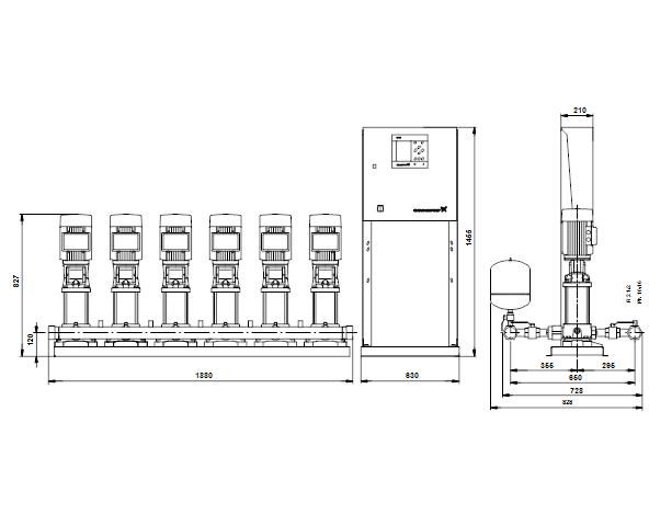 Grundfos Hydro MPC-S 6 CR 3-15