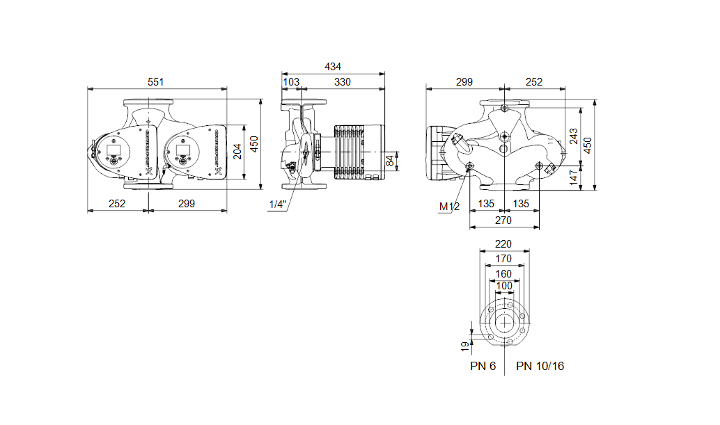 Grundfos MAGNA3 D 100-120 F 450 1x230V PN6