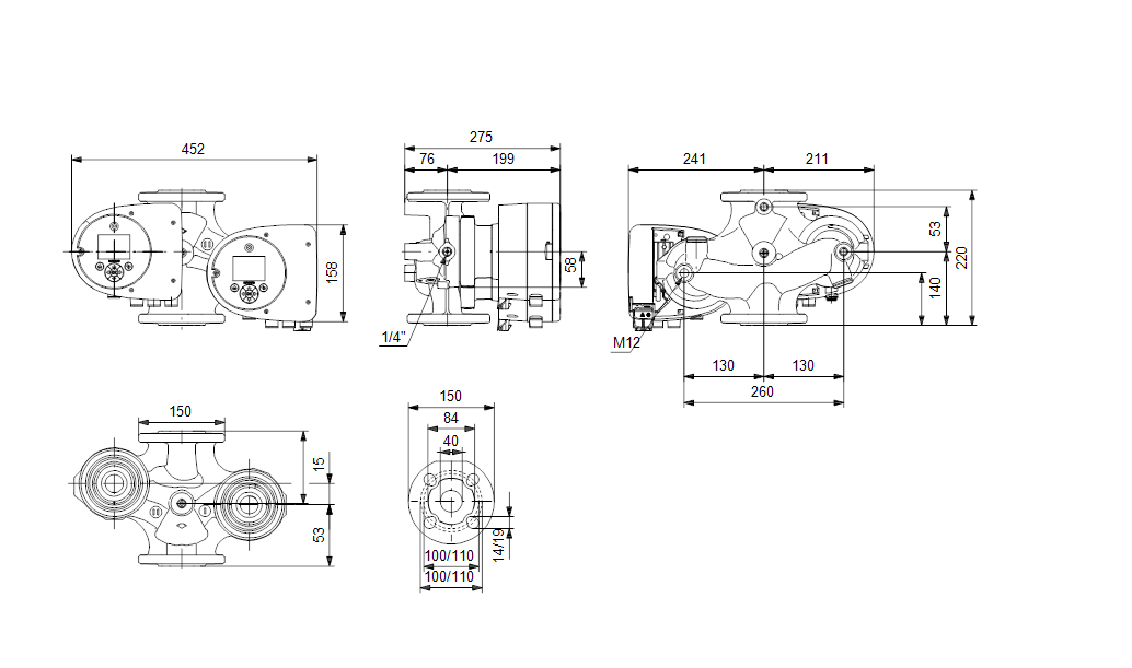 Grundfos MAGNA3 D 40-60 F 220 1x230V PN6/10