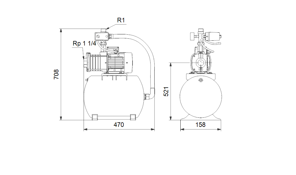 CMB5-46 A-C-A-C-P-B 1x220-240V 50Hz 24L