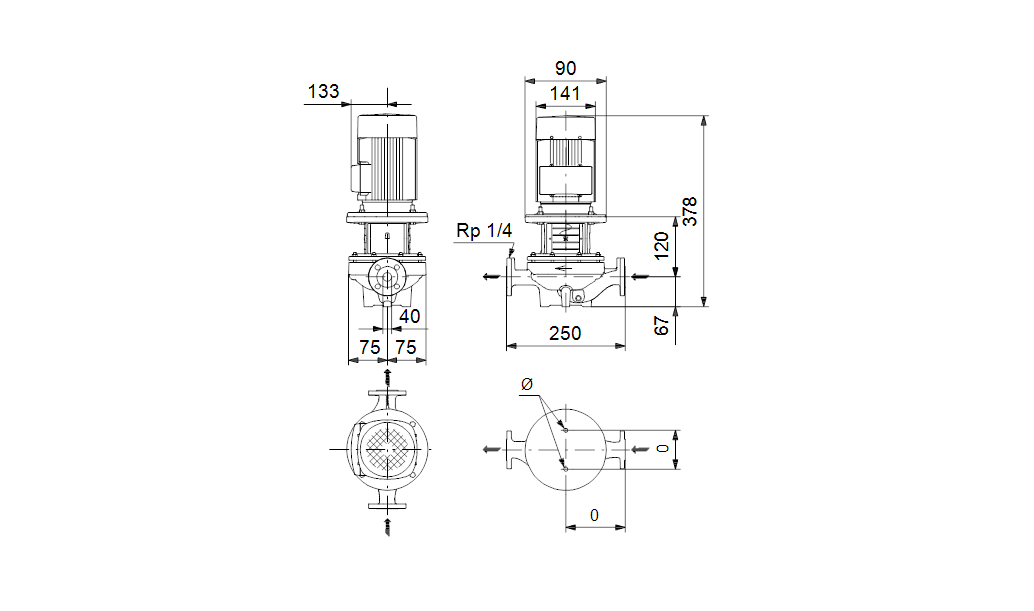 Grundfos TP 40-80/2 A-F-A-BQQE 1x230 В, 2900 об/мин