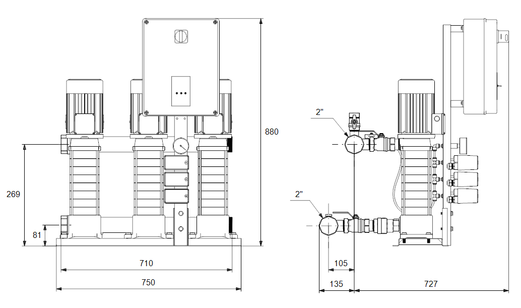 Grundfos Hydro Multi-S 3 CMV 5-9 (снят с производства)