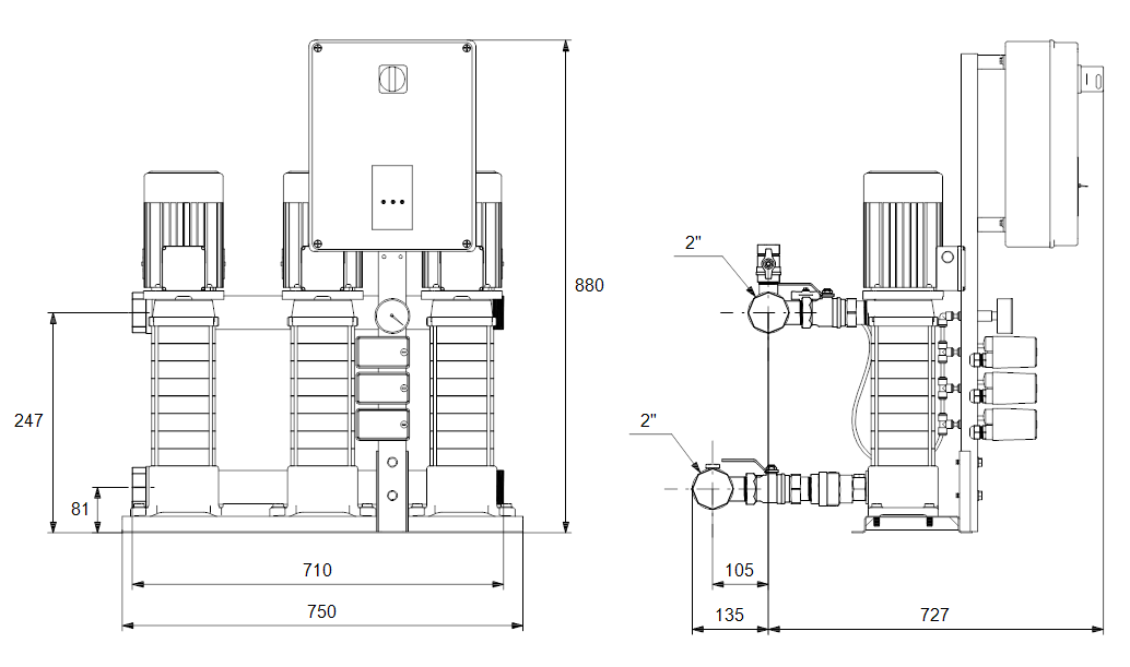 Grundfos Hydro Multi-S 3 CMV 3-7 (снят с производства)