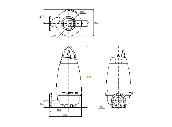 Grundfos SEV.100.100.75.4.51D.R