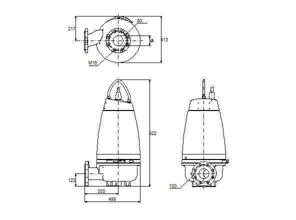 Grundfos SEV.80.100.110.2.51D.R 