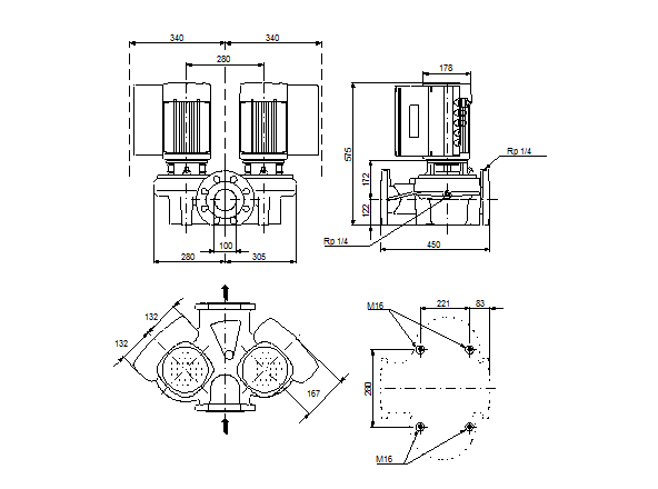 Grunfos TPED 100-30/4 