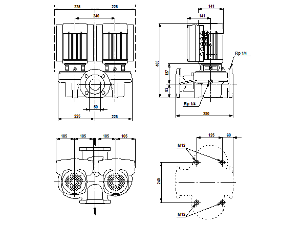 Grunfos TPED 50-60/4