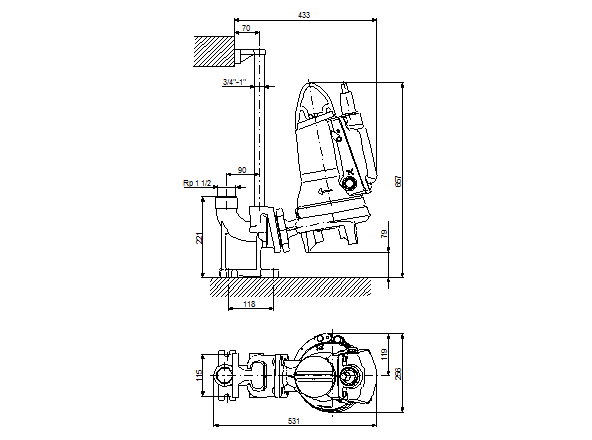 Grundfos SEG.40.40.E.2.50B