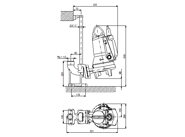 Grundfos SEG.40.26.E.2.50B