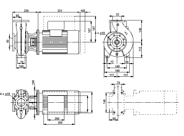 Grundfos NBE 32-125.1/121