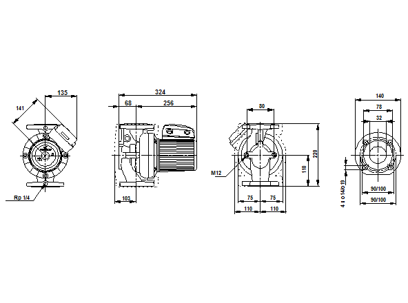 Grundfos UPS 32-120 F 1x230-240V PN6/10