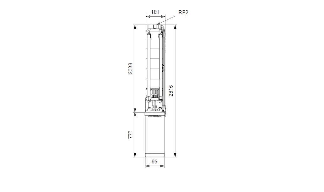 Grundfos SP 9-36 Rp2 4"3X380-415/50 7.5kW