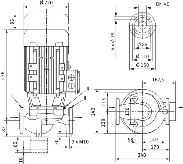 Насос Wilo IPL 40/165-4/2