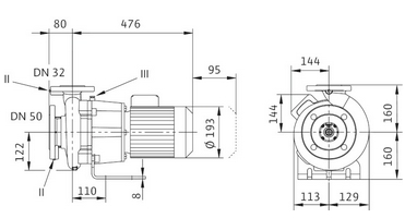 Насос Wilo BL 32/140-2,2/2