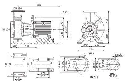 Насос Wilo BL 150/275-22/4