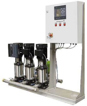 Готовая к подключению установка повышения давления Grundfos Hydro MPC-EF 3 CRE 10-12