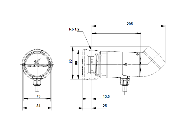 Grundfos COMFORT UP 15-14 BU 80