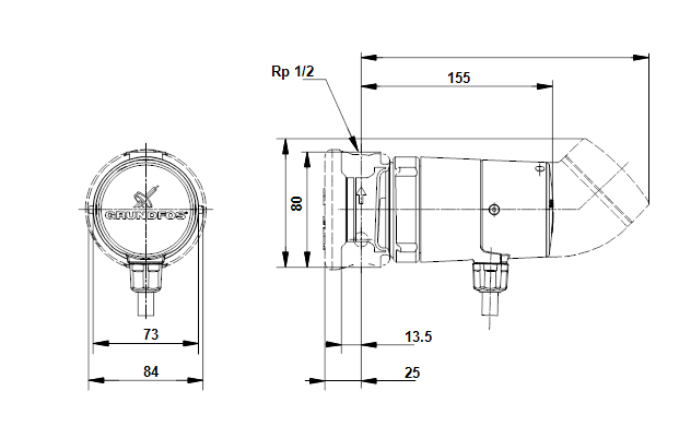 Grundfos COMFORT UP 15-14 BT 80