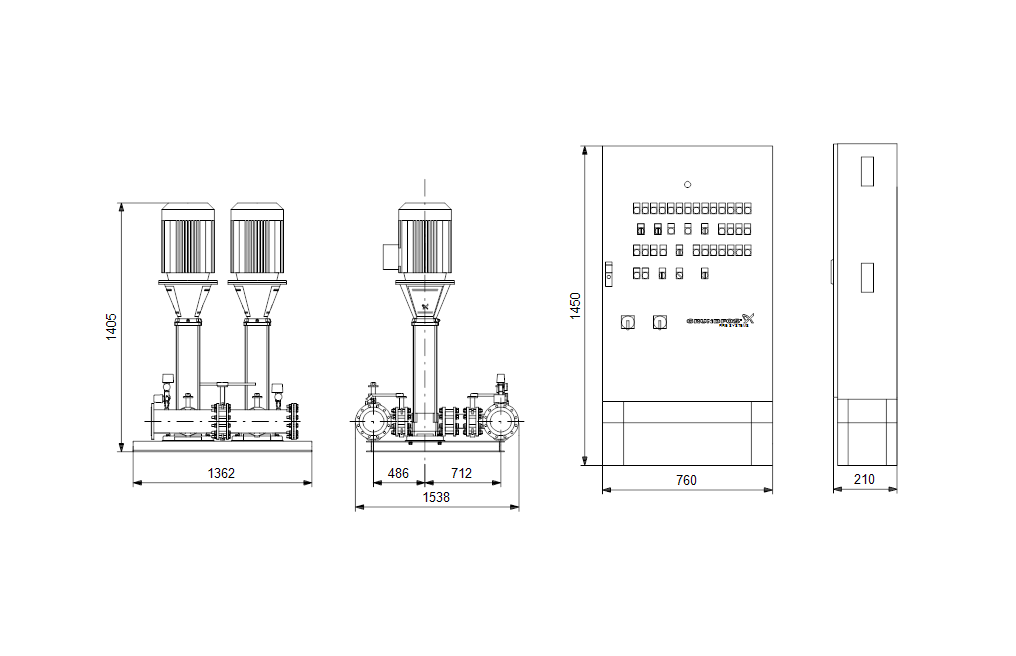 Grundfos  Hydro MX 2 CR150-1-1 D001