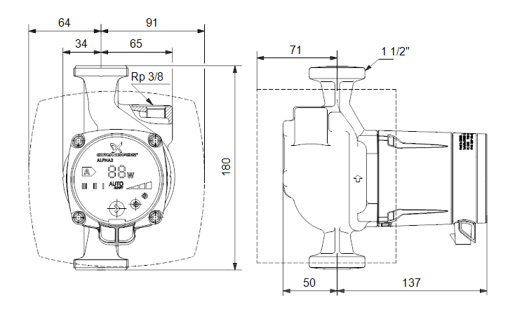 Grundfos ALPHA2 25-40 A (снят с производства)