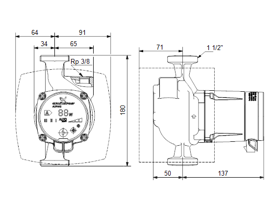 Grundfos ALPHA2 25-60 A (снят с производства)