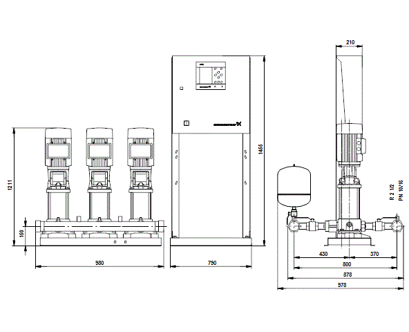 Grundfos Hydro MPC-S 3 CR 10-14 (снят с производства)