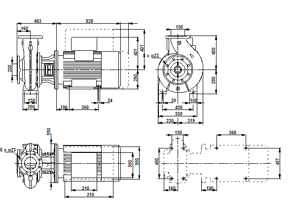 Grundfos NB 150-200/218-202 A-F-A-BAQE 2900 об/мин