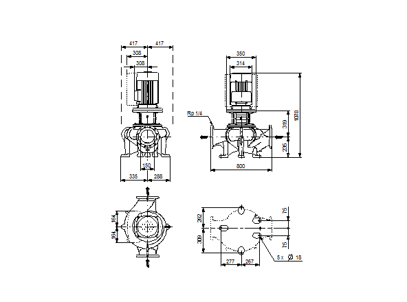 Grundfos TPE 150-260/4-S A-F-A-BAQE 3x400 В, 1450 об/мин  