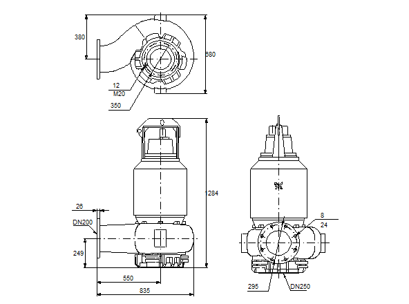 Grundfos S2.100.200.260.4.58L.H.266.G.