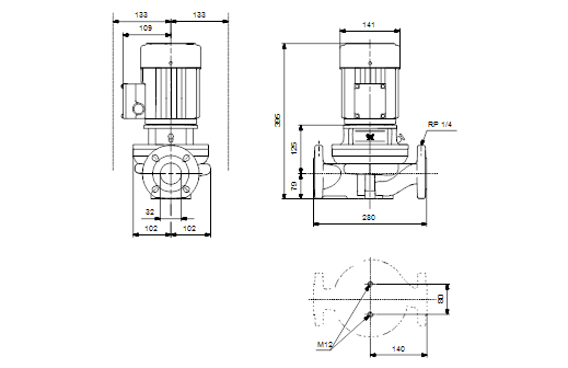 Grundfos TP 32-60/4 B A-F-Z-BUBE