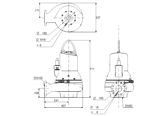 Grundfos SLV.80.100.22.EX.4.51D