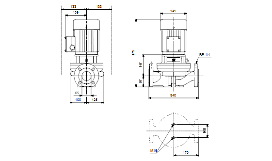 Grundfos TP 65-60/4 B A-F-Z-BUBE