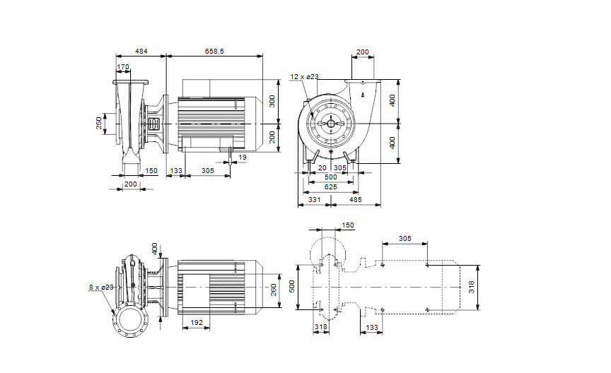 Grundfos NB 200-400/328