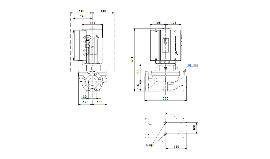 Grundfos TPE 80-30/4