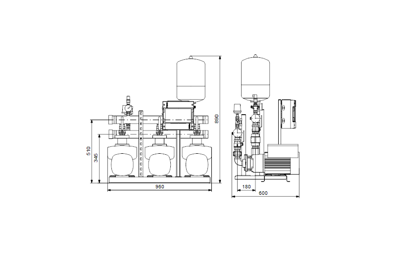 Grundfos HYDRO MULTI-E 3 CME 3-5