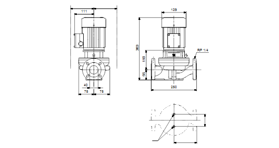 Grundfos TP 40-90/2 B A-F-Z-BUBE