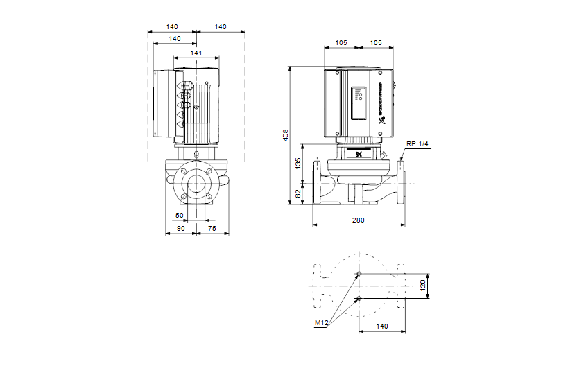 Grundfos TPE 50-30/4