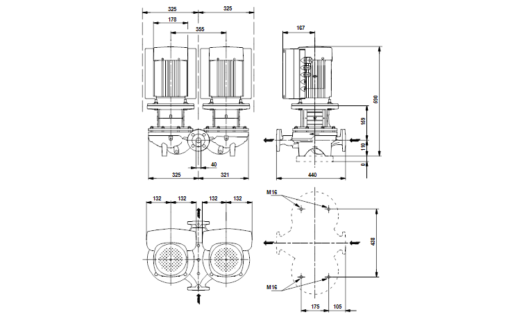 Grundfos TPED 40-160/4-S A-F-A-BAQE