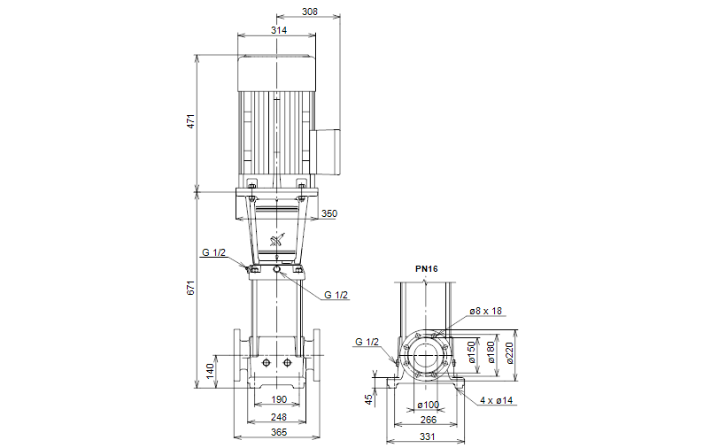 Grundfos CRNE 64-1