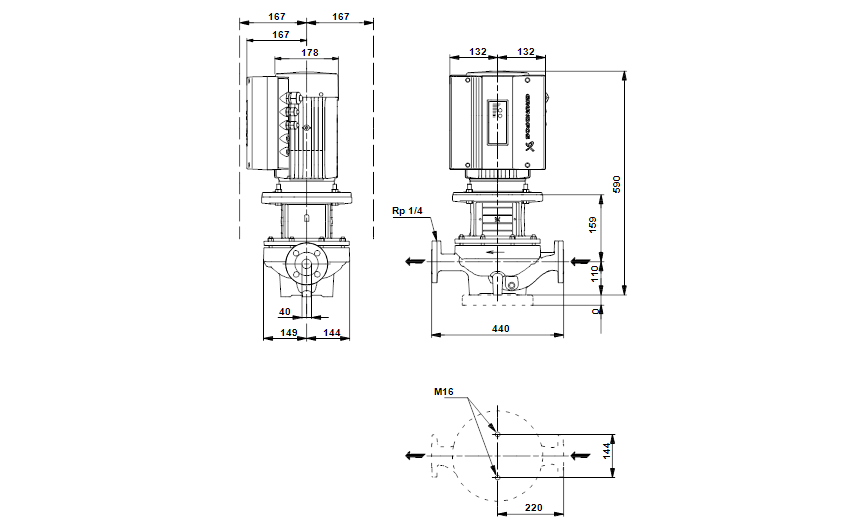 Grundfos TPE 40-130/4