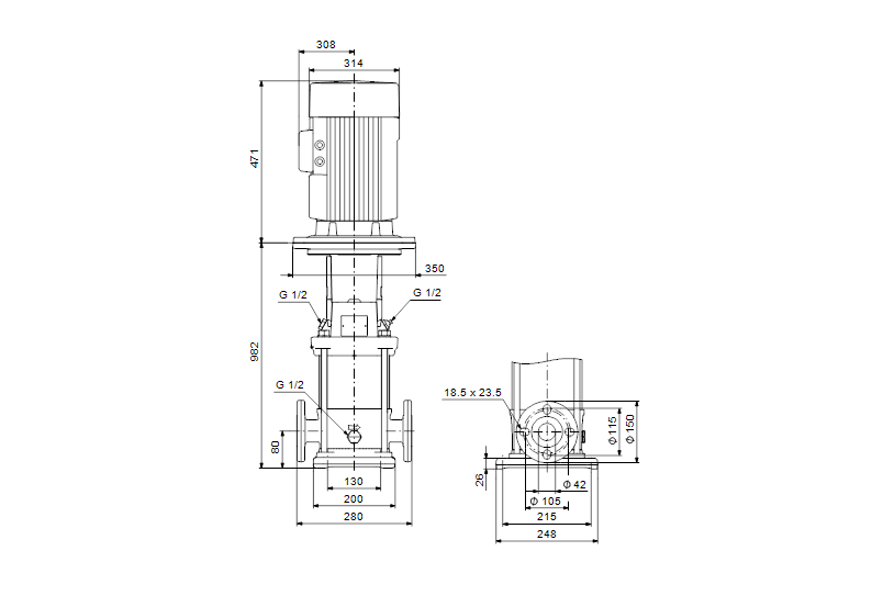 Grundfos CRNE 10-17