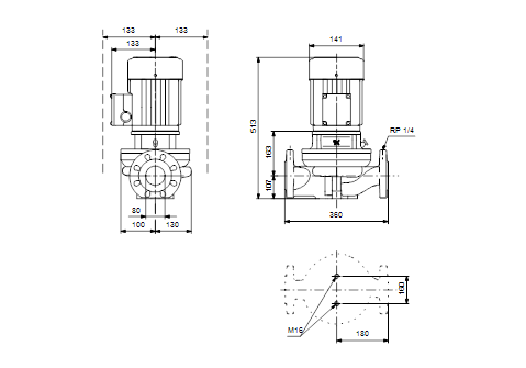 Grundfos TP 80-30/4 B A-F-Z-BUBE