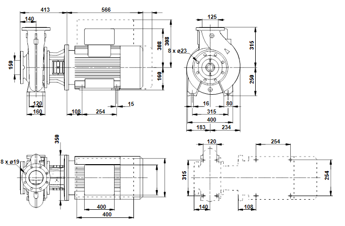 Grundfos NBE 125-200/226