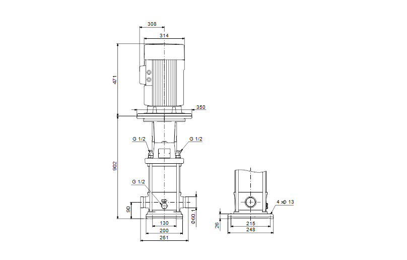 Grundfos CRNE 15-10 N-P-A-E-HQQE 3x400 60 HZ