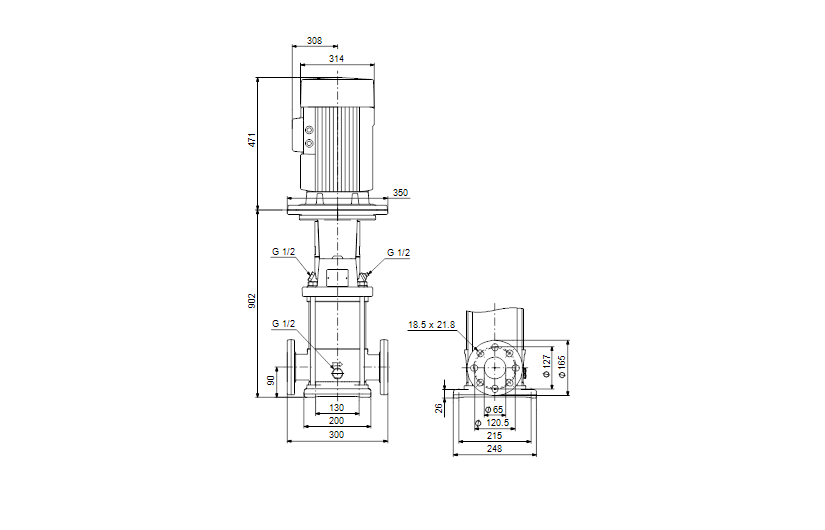 Grundfos CRNE 15-10 A-FGJ-A-E-HQQE 3x400 60 HZ