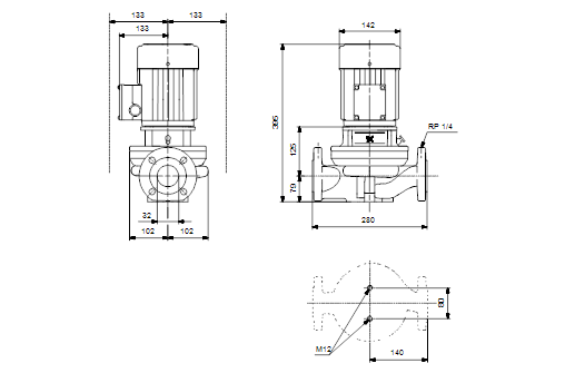 Grundfos TP 32-60/4 B A-F-Z-BUBE