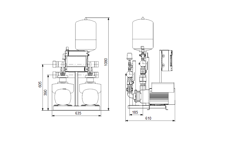 Grundfos HYDRO MULTI-E 2 CME 5-6