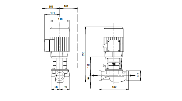 Grundfos TP 32-50/2 B A-O-Z-BUBE